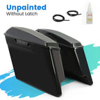 5 Stretched Extended Hard Saddle Bags For Harley Touring 14-24 Road King Glide