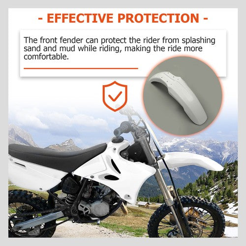 Complete Plastics Kit White Fender Body Cover Fairing For Yamaha YZ85 2002-2014