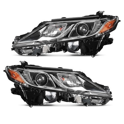 LED Headlights Headlamps LH+RH for Toyota Camry L LE SE 2018 2019 2020 2021-2024