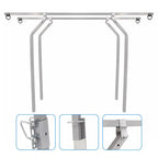 Universal Cross Bar System Kit For Utility Trailer With Raised Side Rails
