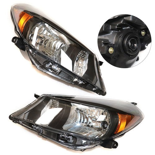 Halogen Headlights Pair for 2012-2014 for Toyota Yaris Hatchback LH RH