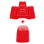 Red ABS Plastic Front Rear Fenders for Honda ATC 200X 3 Wheeler 1983 1984 1985