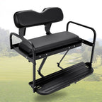 Rear Back Seat Kit Flip Folding Black Fit For Yamaha G14 G16 G19 G22 Golf Cart