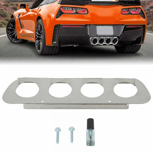 Stainless Steel Rear Lower Bumper Filler Panel for 2014-2019 C7 Corvette Z06