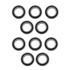 6009-2RS Deep Groove Ball Bearings 10pcs 45mm Inner Dia 75mm OD 16mm Bore Sealed
