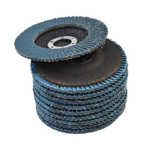 10 PACK PREMIUM ZIRCONIA FLAP DISC SANDING GRINDING 4-1/2" X 7/8" 40 GRIT