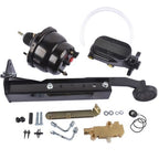 7'' Dual Power Brake Booster 1'' Bore Master, Side Mount Valve Disc/Disc Kit New