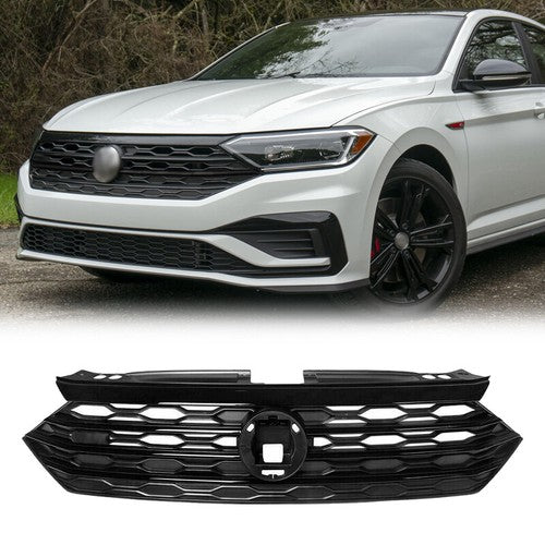 Front Bumper Grille for 2019 2020 2021 for Volkswagen VW Jetta MK7 Glossy Black