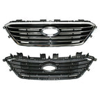Grille Bumper Assembly For Hyundai Sonata 2015 2016 2017 Upper Black Chrome