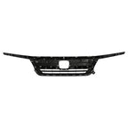 Fit 2019-21 2022 Honda Pilot Front Upper Grille Full Glossy Black Grill Assembly