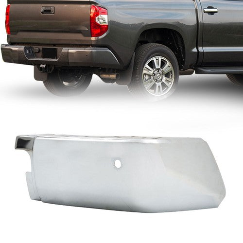 Rear Bumper End Right Passenger Side For Toyota Tundra 2014-2017 W/ Holes Chrome