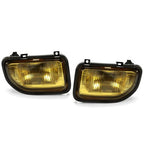 Set Fog Lights Yellow For Toyota MR2 1991-1995 Front Bumper Lamps With Bulbs