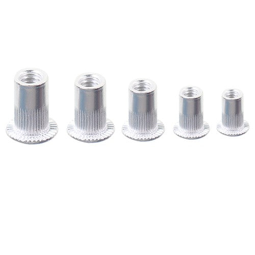 Metric M3-M8 + SAE 6-32-1/4-20 Aluminum Rivet Nut Rivnut Nutsert Kit 300Pcs