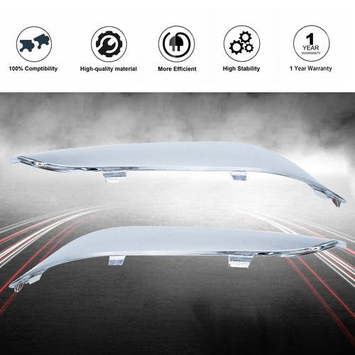 For Chrysler 300 2011-2014 Front Bumper Molding Chrome Trim 2pc Set LH & RH New