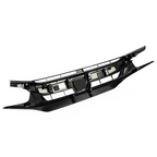 Fit 2019-21 Honda Civic Sedan Matte Mesh Front Bumper Glossy Black Grille Grill