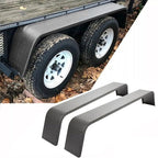 2 PCS Steel Diamond Tread Plate Tandem Axle Trailer Fenders 10 1-4x72 7-8x13