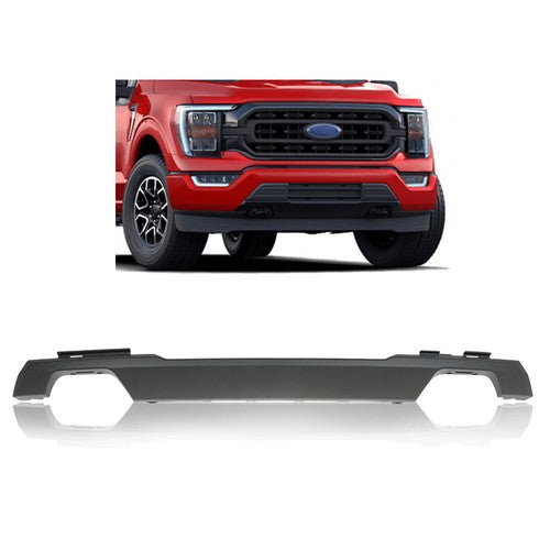 Matte Black Suit For Ford F150 2021-2023 Plastic Front Bumper Molding Trim Panel