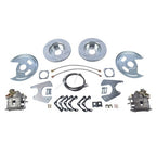 Rear Brake Disc Set w/ Brackets for GM A F X-Body Buick Chevy Pontiac 1964-1977