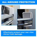 Pair Chrome Tow Mirror Cap Cover for 2014 2018 2019 Chevy Silverado GMC Sierra