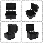 45L Motorcycle Rear Tour Box Top Case with Security Lock Helmet Case Waterproof