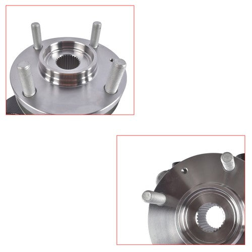 2Pcs Front Steering Knuckle Wheel Hub Bearing Assys For Hyundai Sonata 2002-2005