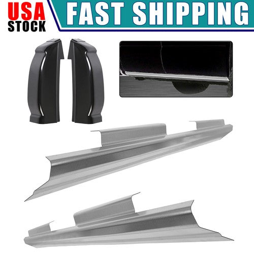 For 99 07 Chevy Silverado GMC Sierra 4 Door Crew Cab Rocker Panels Cab Corners
