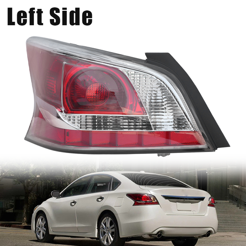 Halogen Tail Light Driver Left Side with Bulb for 2013-2015 for Nissan Altima