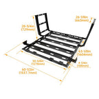 Roof Rack Luggage Carrier Cargo for Jeep Wrangler JK 07 18 2 Side Ladders 330 Lb
