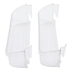 #240323002 Bottom Door Shelf Lower Bin Polycarbonate For Frigidaire 2Pcs