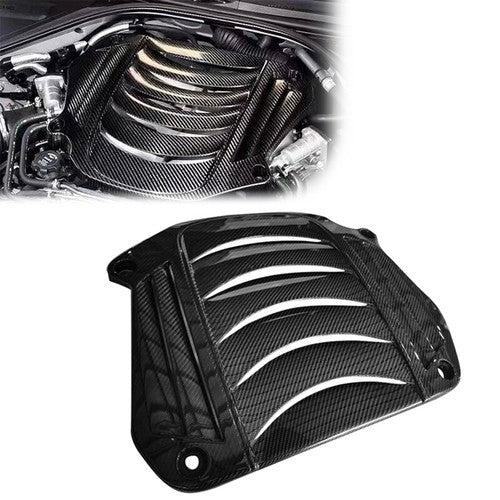 Carbon Fiber Shutters Engine Hood Cover for 2009-2020 for Nissan GT-R R35 GTR