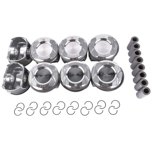 8x Pistons Rings Set for Mercedes C218 CLS550 X166 GL450 GL550 M278 4.6L 4.7L V8