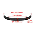 Front Bumper Lip Splittle for 11-16 BMW F10 535i 528i 550i M Sport Carbon Fiber