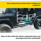 Textured Tube Safari Tubular Doors Front Rear for Jeep Wrangler JK 07-18 4DR