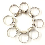 3/4"-1"Adjustable Stainless Steel Drive Hose Clamps Fuel Line Worm Clip  50pcs