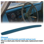 1967-1972 Chevy GMC C10 Truck Dash Pad Cover Bright Blue 1968 1969 1970 1971