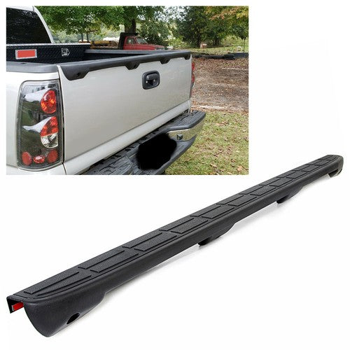Tailgate Spoiler Cap Molding Top Protector for 1999-2007 Silverado Sierra Black