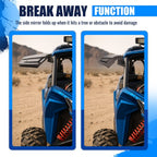 Racing Style Rear View Side Mirror for Can Am Maverick X3 Max R 2017-Up