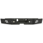 Black Steel Rear Bumper with LED Lights for 2015-2019 GMC Sierra 2500HD 3500HD