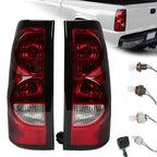Rear Brake Tail Lights for Chevy Silverado 1500 2500 3500 HD 2003 2006 with Bulb