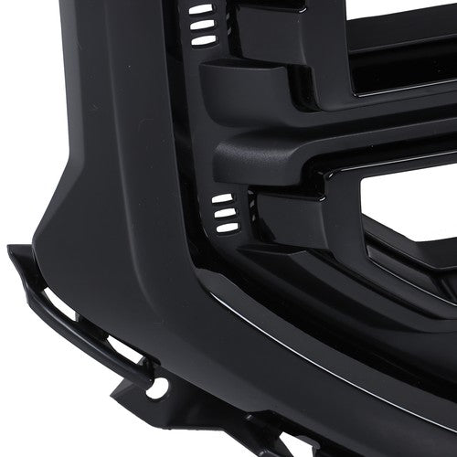 New Gloss Black Plastic Front Bumper Grille For GMC Sierra 1500 2016 2017 2018