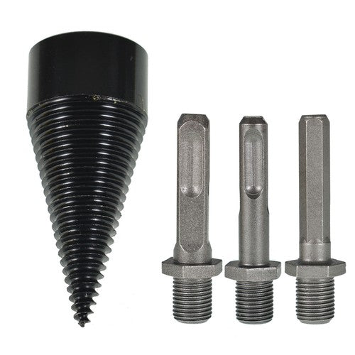 Firewood Drill Bit High Speed Wood Log Splitter Screw Cone Driver Farms 42mm