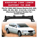Nissan 2000 2001 2002 2003 Maxima Radiator Core Lower Support Tie Bar Black