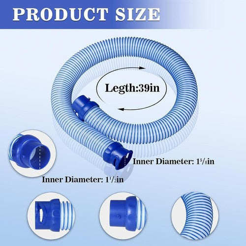 R0527700 Pool Cleaner Hose 6 Pack 39 in Replacement for Zodiac MX6 MX8 X7 T3 T5