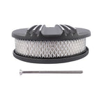 Black Cast Aluminum Half Finned 12″ Air Cleaner Assembly for Chevy Mopar Classic