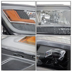 Passenger Headlight Fit For Ford Explorer 2016 217 2018 Halogen w/LED DRL Clear
