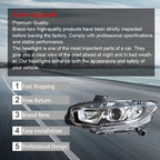 Headlight Assembly For Honda Civic 2016-2020 Headlamps Left + Right Side Halogen