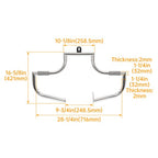Chrome Highway Bars Engine Guard Crash Bar For Harley Heritage Softail 1986-1999