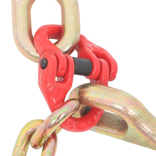 T J Hook Double Limb Hook Chain 5/16in*2ft G80 Chain Fracture Strength 9260lbs