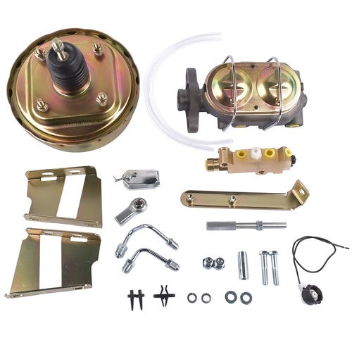8" Brake Booster Conversion Kit for 1960-66 Chevy C10 C20 Pickup Zinc Disc/Drum