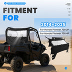 Soft Rear Panel Window Windshield for Honda Pioneer 700 700 4 2014 2025